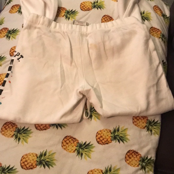 White “art splash” Pink sweatpants - Picture 3 of 3